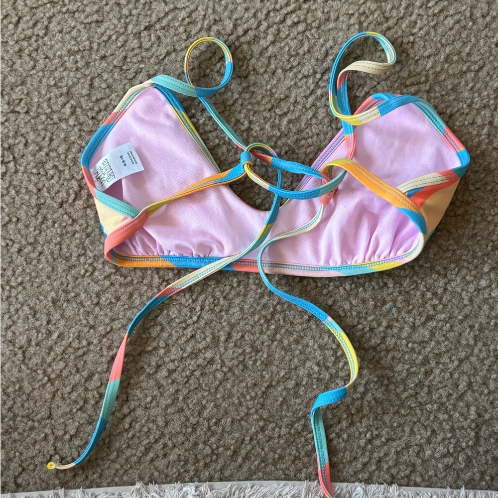 Colorful Strappy Bikini Top